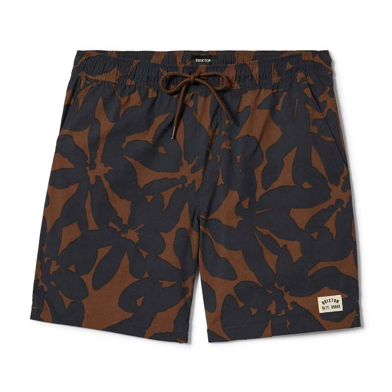 Brixton Everyday Stretch Hybrid Shorts – Pinecone Brown Floral