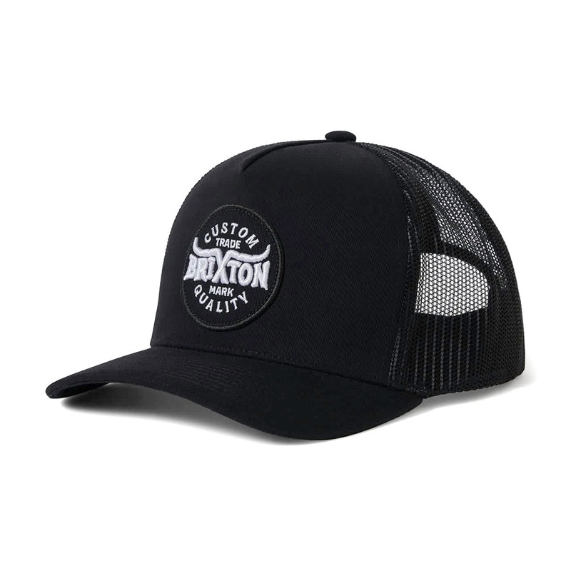 Brixton Gibson C Np Mp Trucker Hat – Black/Black