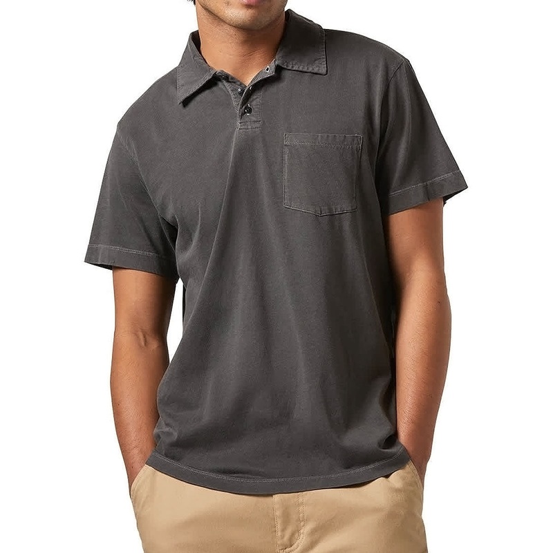 Brixton Vintage Wash Polo Shirt – Washed Black