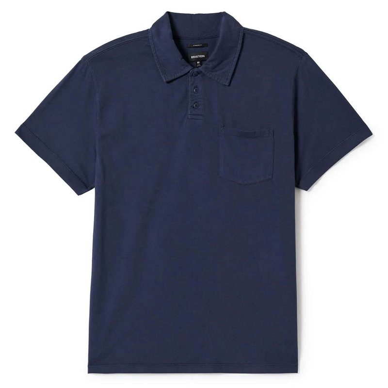 Brixton Vintage Wash Polo Shirt – Washed Navy