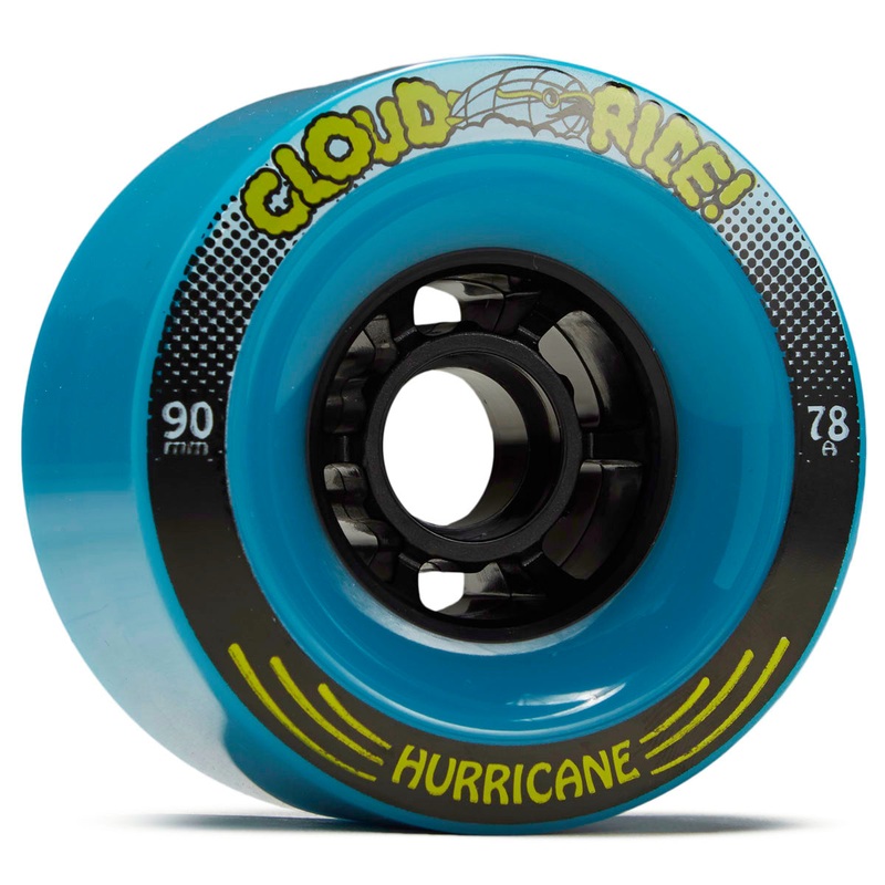 Cloud Ride Hurricanes 78a Longboard Wheels – Blue – 90mm