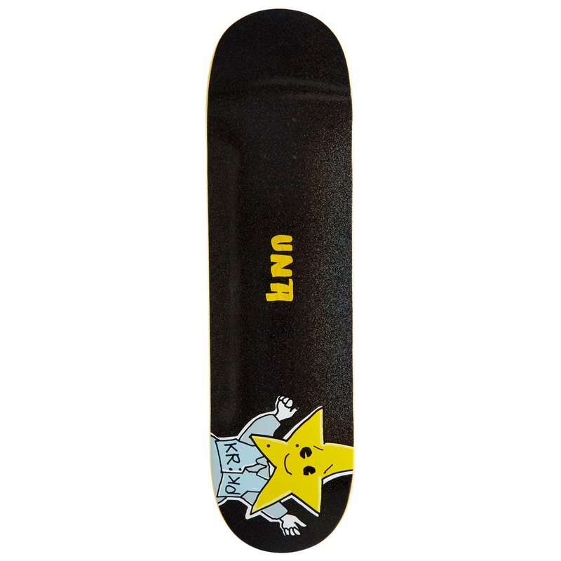 Krooked Una Star Vest Skateboard Deck – Black – 8.50