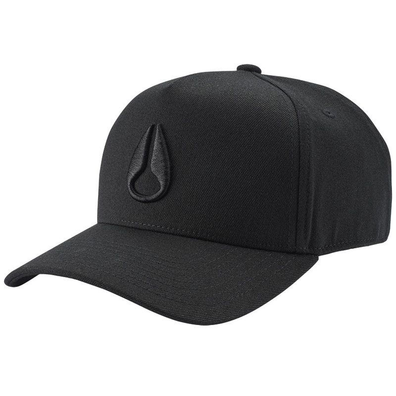 Nixon Deep Down Athletic Snapback Hat – All Black/Black