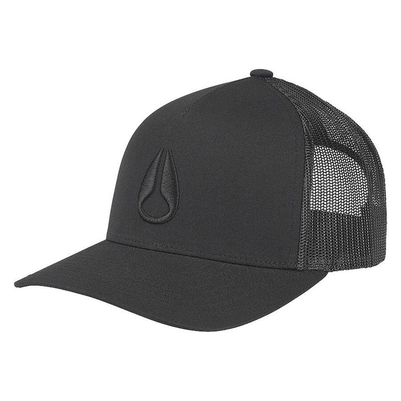 Nixon Iconed Trucker Hat – Black/Black