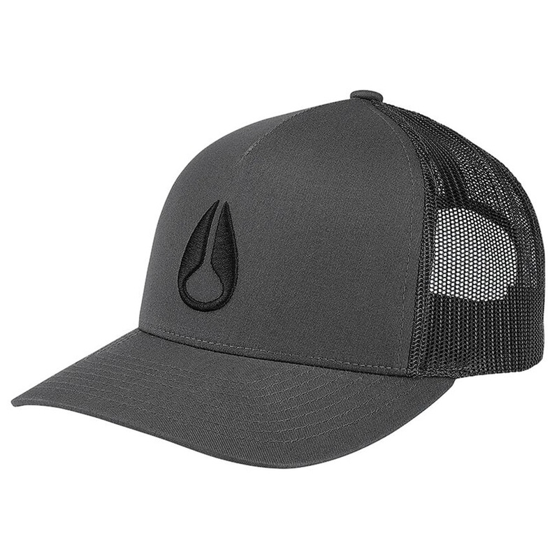 Nixon Iconed Trucker Hat – Charcoal/Black