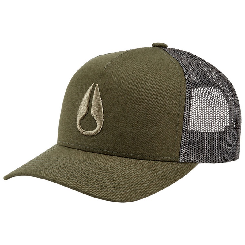 Nixon Iconed Trucker Hat – Dark Olive