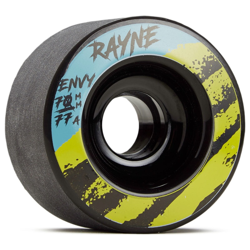 Rayne Envy V2 77a Longboard Wheels – Black – 70mm