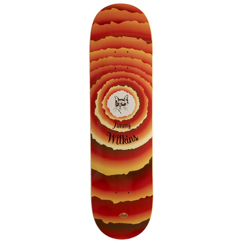 Real Wilkins Key Of Life Skateboard Deck – Orange – 8.50