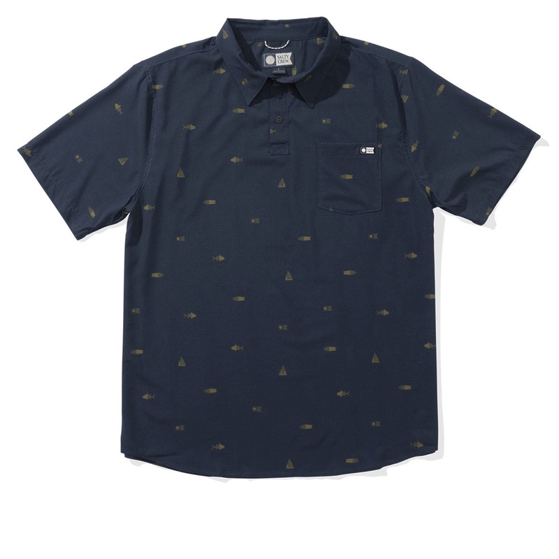 Salty Crew Mayday Perf Tech Polo Shirt – Navy