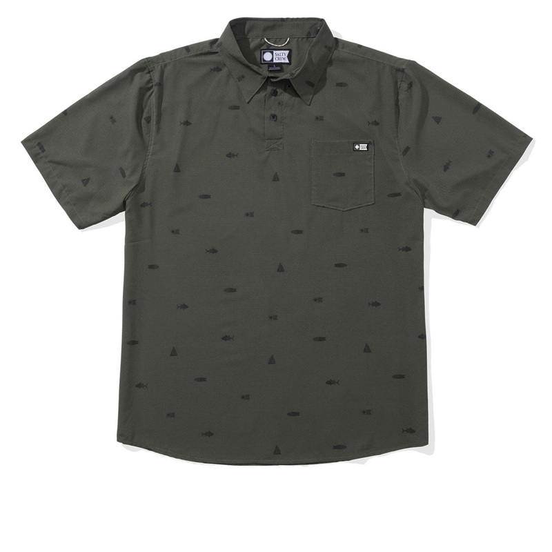 Salty Crew Mayday Perf Tech Polo Shirt – Olive
