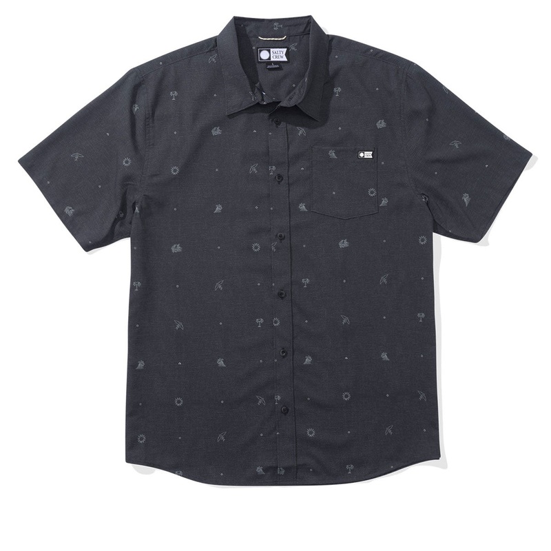 Salty Crew Micro Vibes Tech Woven Shirt – Coal