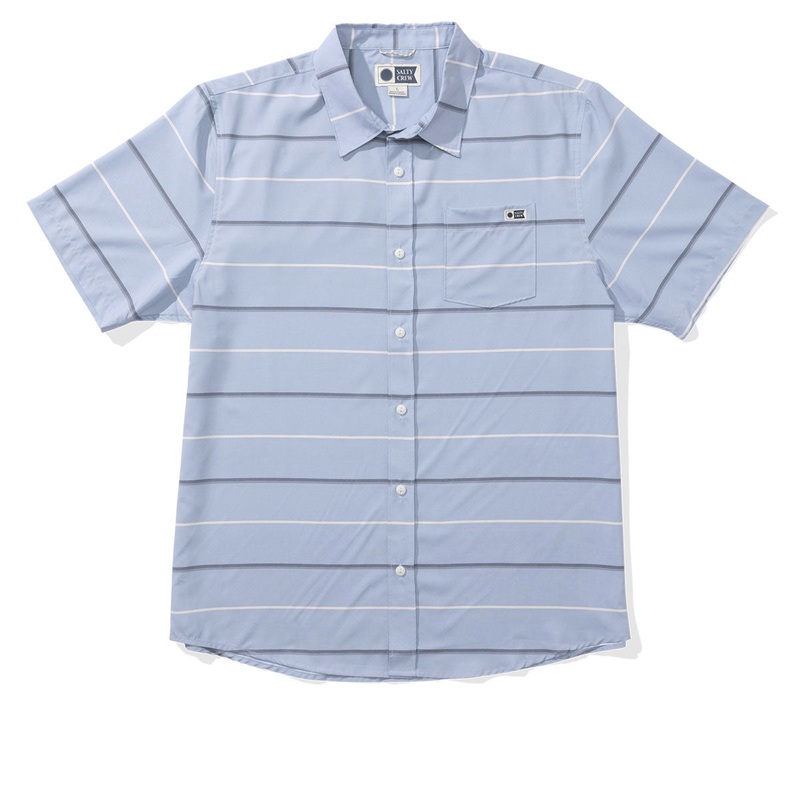 Salty Crew Skipper Tech Woven Shirt – Blue Fog