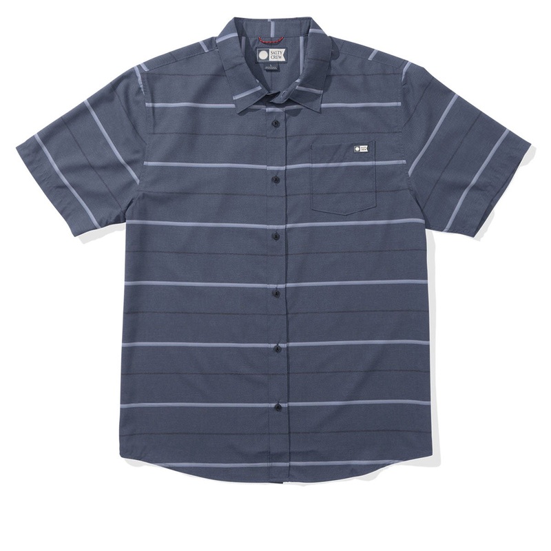 Salty Crew Skipper Tech Woven Shirt – Dark Lava