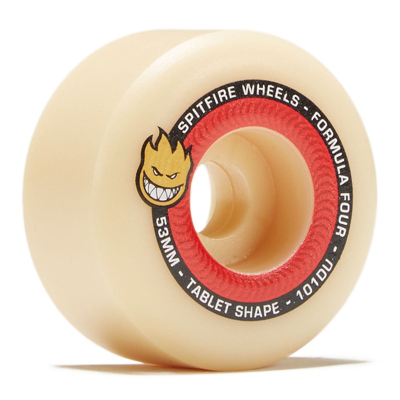 Spitfire F4 101 Tablet Skateboard Wheels – Natural – 53mm