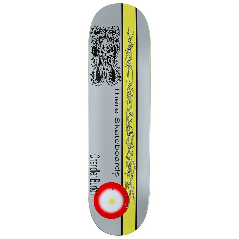 There Chandler Cannonball Ghostrider Skateboard Deck – Grey – 8.50