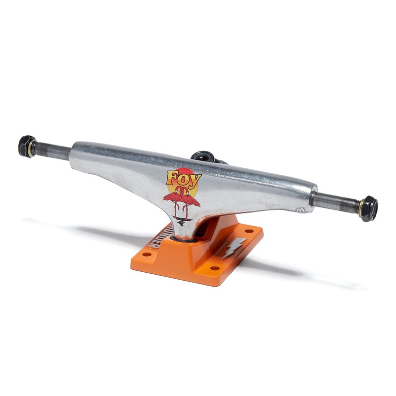 Thunder Foy Fauna Pro Editions Skateboard Trucks – Polished/Orange – 149mm