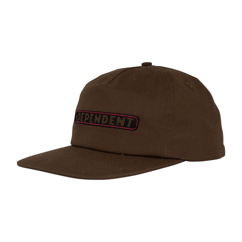 Independent Bar Logo Snapback Hat – Dark Chocolate