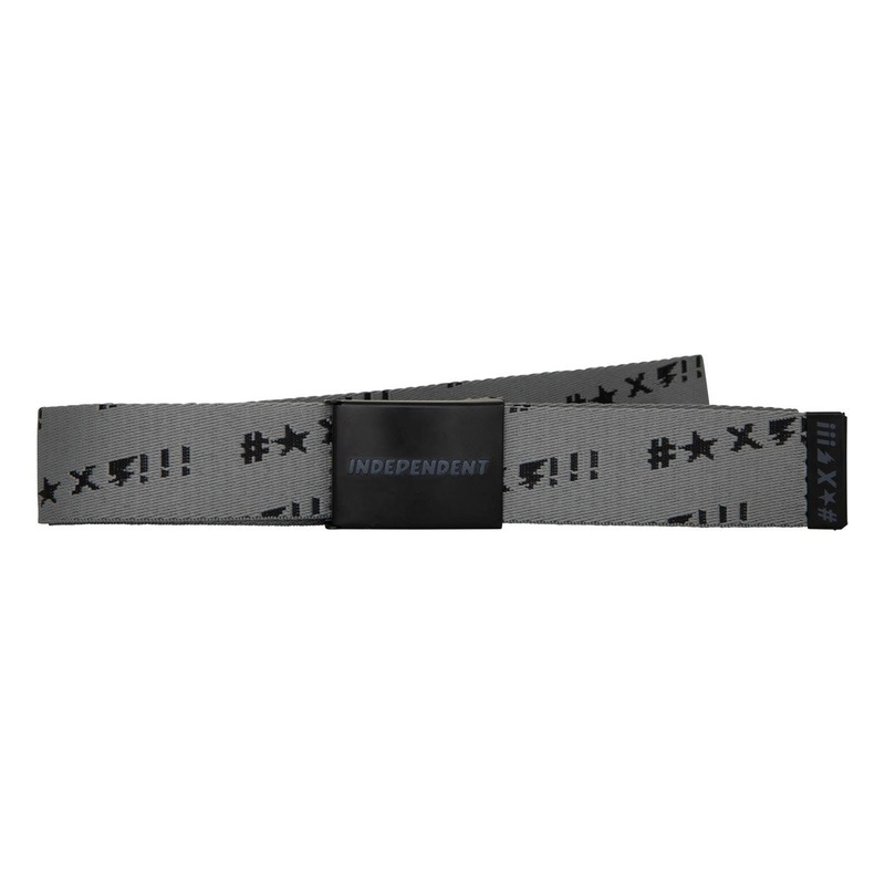 Independent Exclamation Web Belt – Black