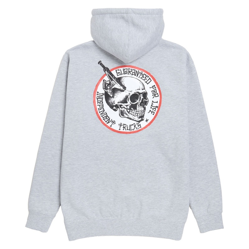 Independent Truck Head Zip Hoodie – Grey Heather