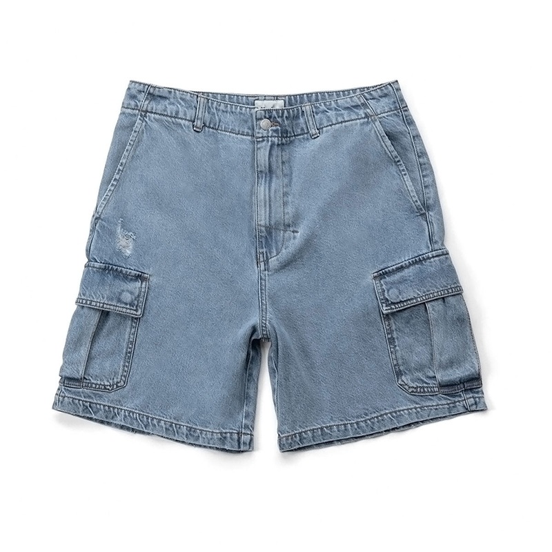 Rhythm Denim Cargo Shorts – Stone