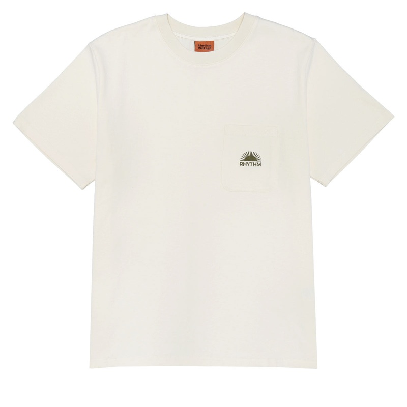 Rhythm Heavy Vintage Pocket Emblem T-Shirt – Natural