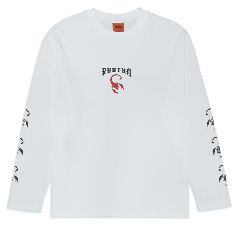 Rhythm Scorpion Vintage Long Sleeve T-Shirt – Vintage White