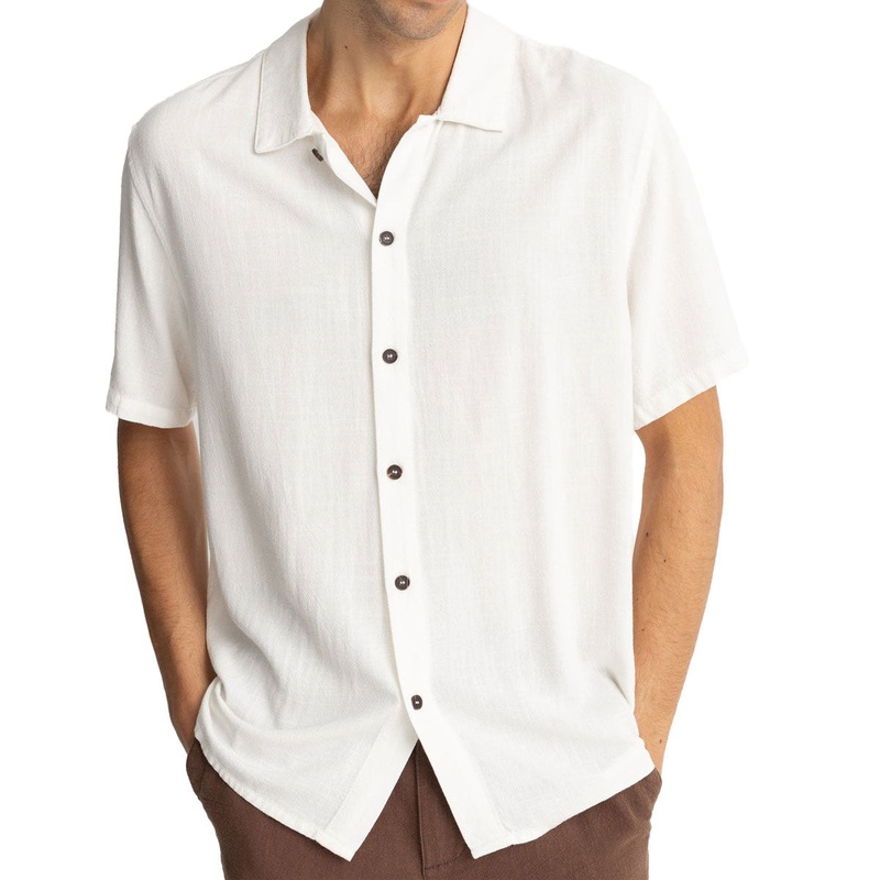Rhythm Textured Linen Shirt – Natural