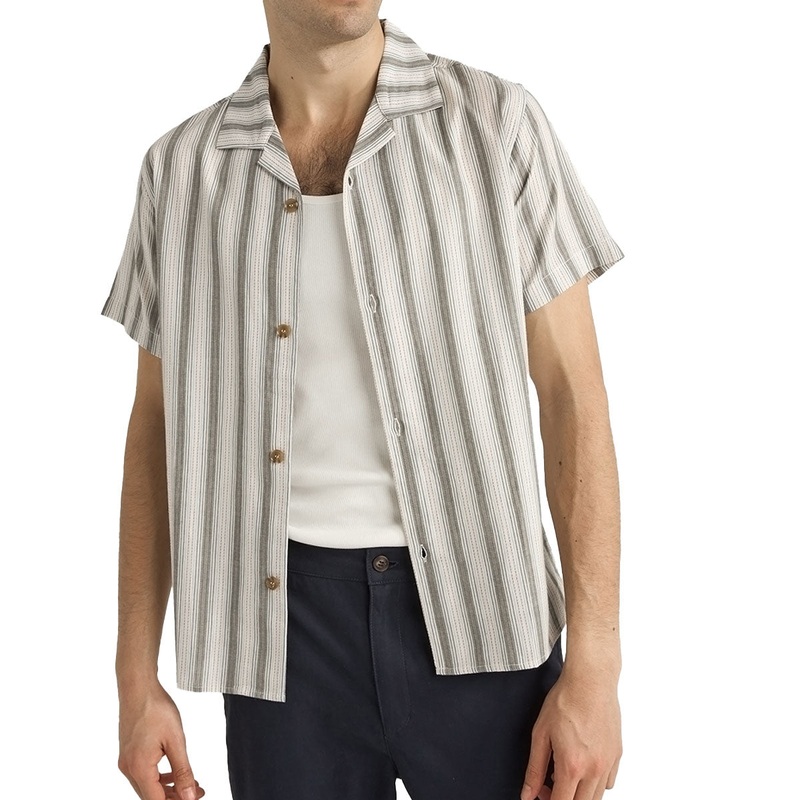 Rhythm Vacation Stripe Shirt – Fern