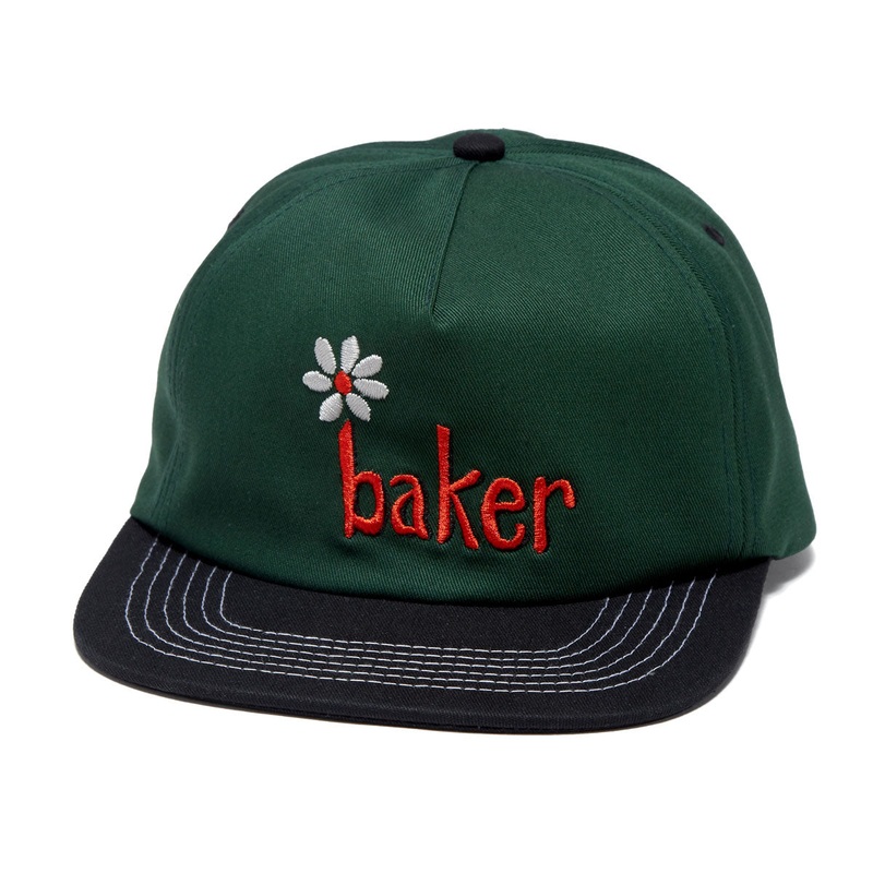 Baker Daisy Snapback Hat – Green/Black