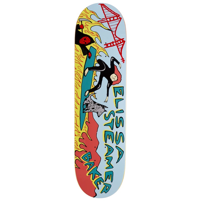 Baker Elissa Steamer Rippin Ranman Skateboard Deck – 8.25