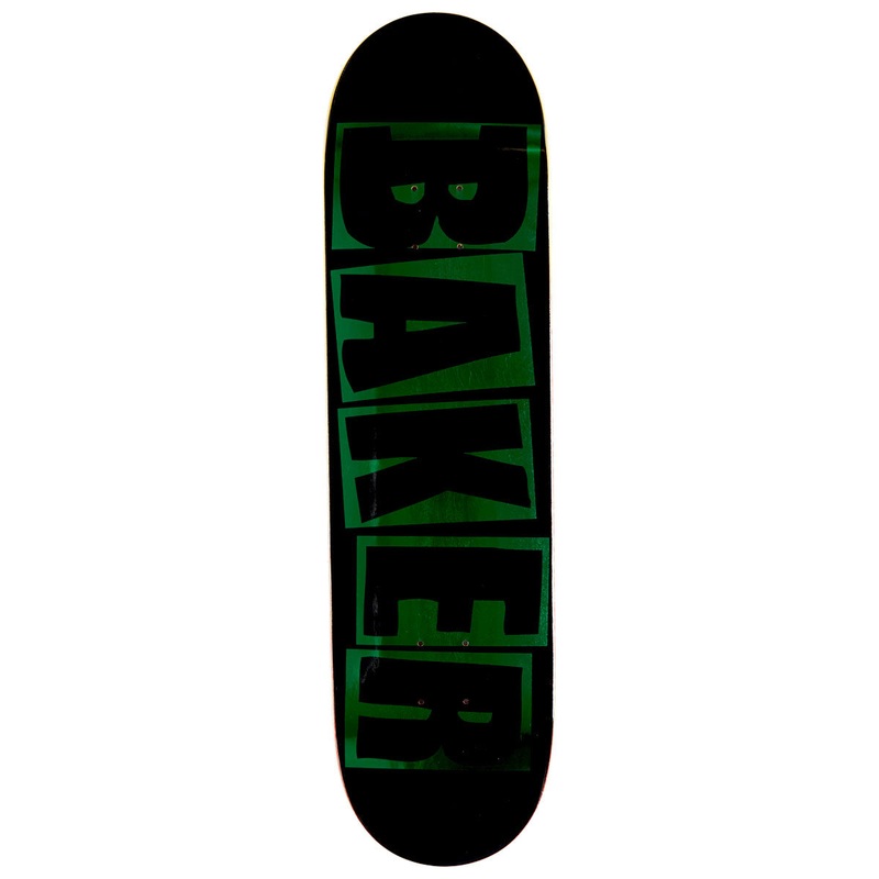 Baker Jacopo Carozzi Brand Logo Skateboard Deck – Black/Green – 8.25