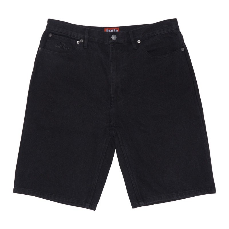 Baker Warner Denim Shorts – Black