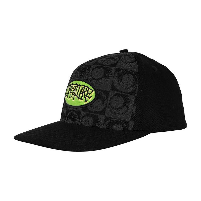 Creature Crash and Burn Snapback Hat – Black