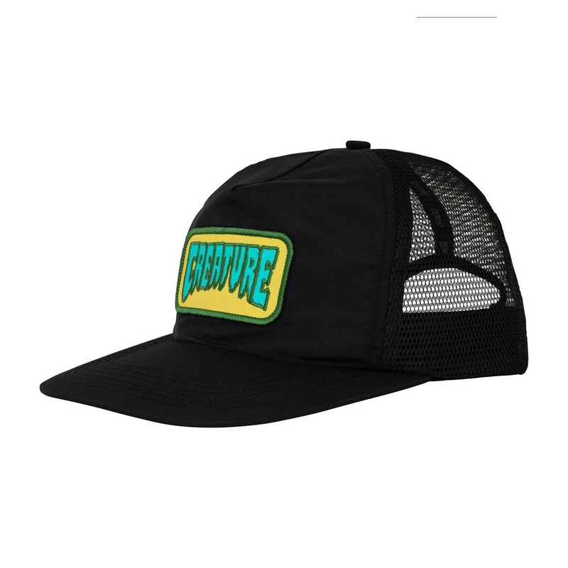 Creature Haunted Sea Mesh Trucker Hat – Black