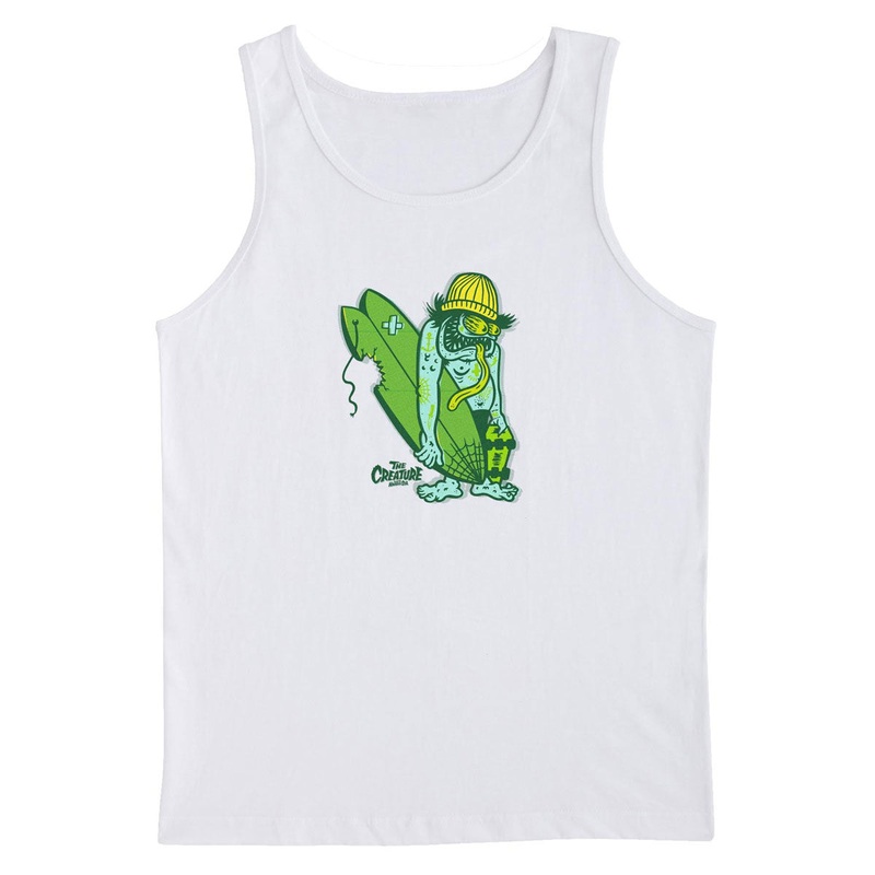 Creature Haunted Sea Tank Top – White