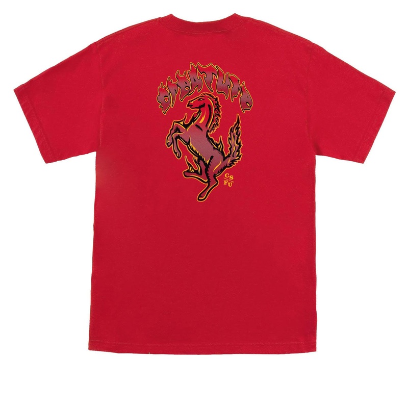 Creature Straight Away T-Shirt – Cherry Red