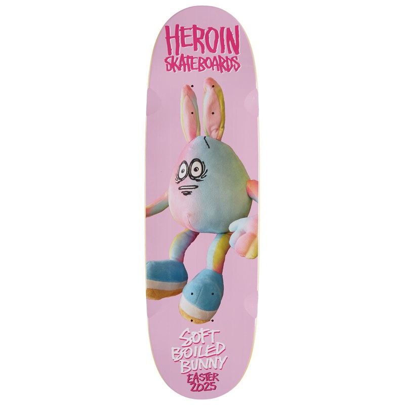 Heroin Soft Boiled Bunny Sym Skateboard Deck – 9.125