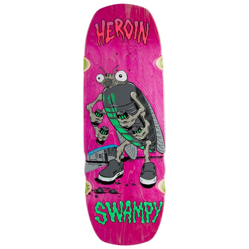 Heroin Swampy Bug Skateboard Deck – 10.75
