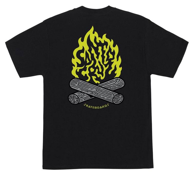 Santa Cruz Campfire T-Shirt – Black