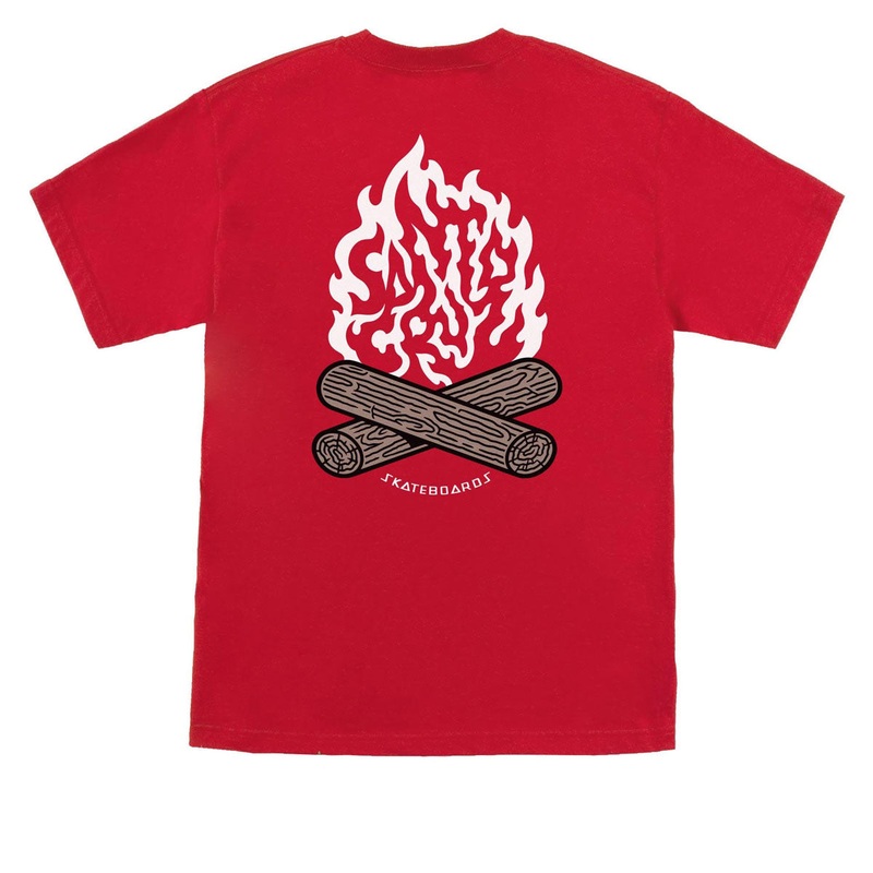 Santa Cruz Campfire T-Shirt – Cherry Red