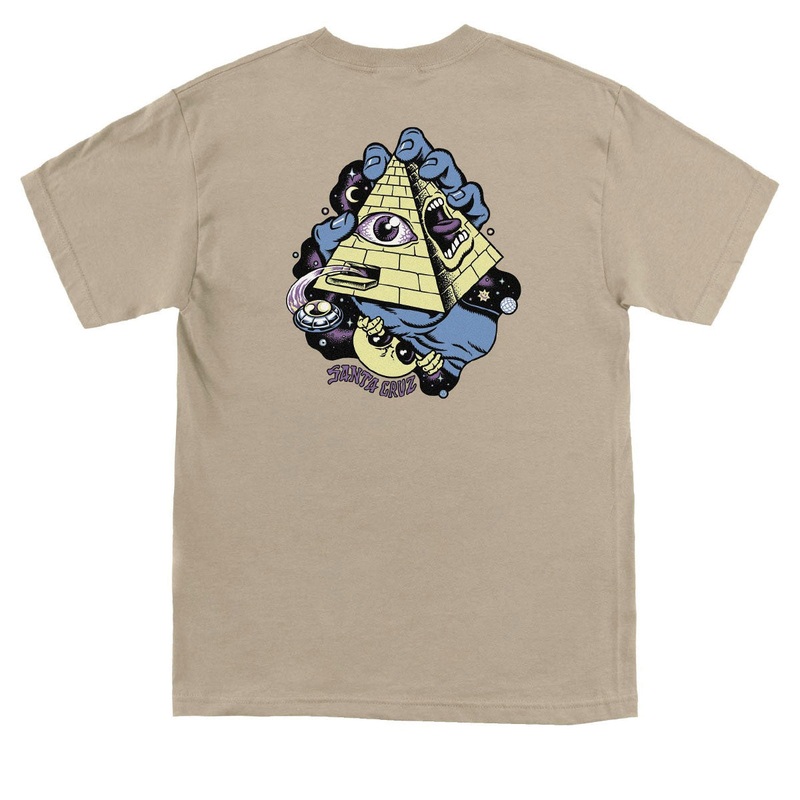 Santa Cruz Knibbs Invasion Hand T-Shirt – Sand