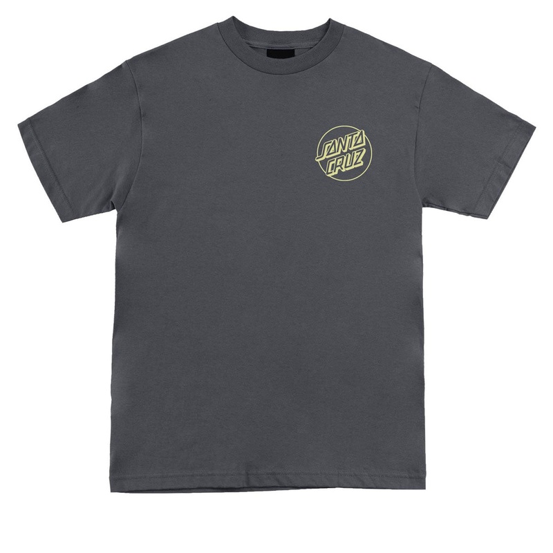 Santa Cruz Opus Dot T-Shirt – Charcoal/Safety