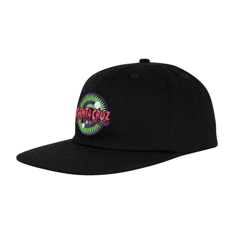 Santa Cruz Roskopp Iris Snapback Hat – Black