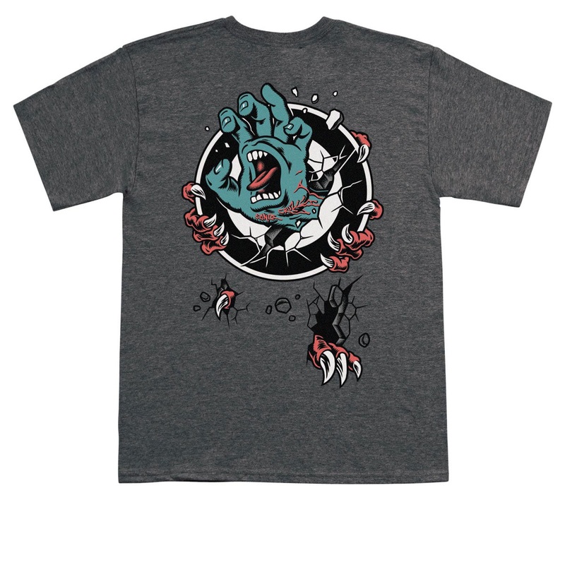 Santa Cruz Roskopp Screaming Target T-Shirt – Dark Heather