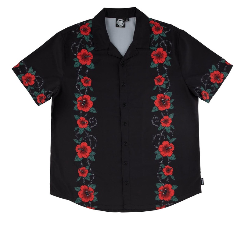 Santa Cruz Screaming Cabana Party Shirt – Black