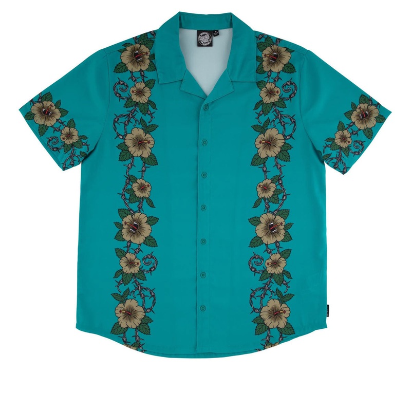 Santa Cruz Screaming Cabana Party Shirt – Tropic Teal