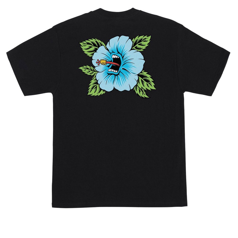 Santa Cruz Screaming Hibiscus T-Shirt – Black