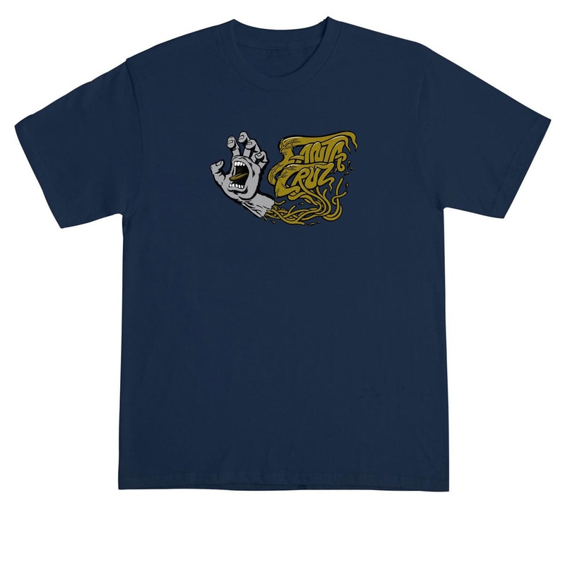 Santa Cruz Screaming SC Veins T-Shirt – Navy