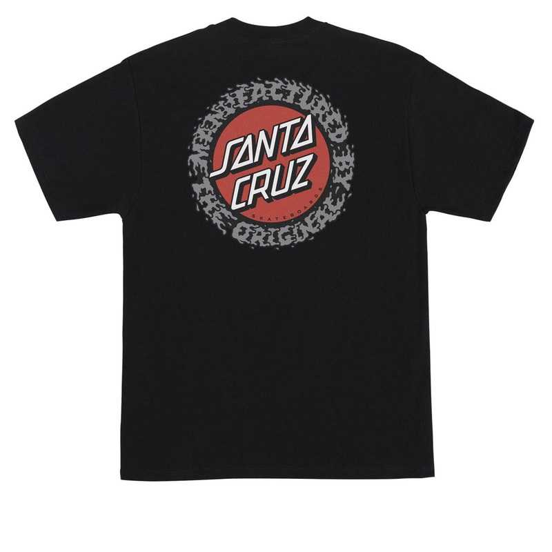 Santa Cruz Splatter MFG Dot T-Shirt – Black