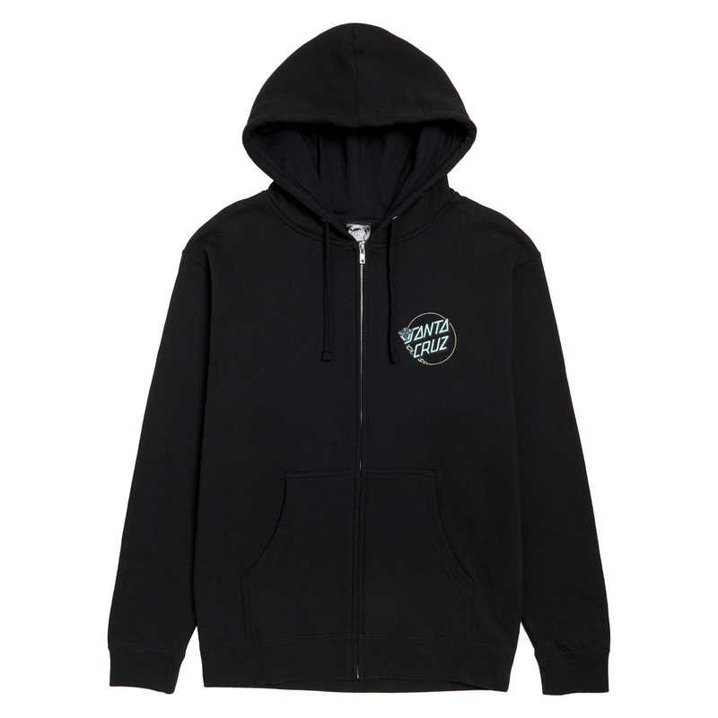 Santa Cruz Winkowski Dope Planet 2 Dot Zip Hoodie – Black